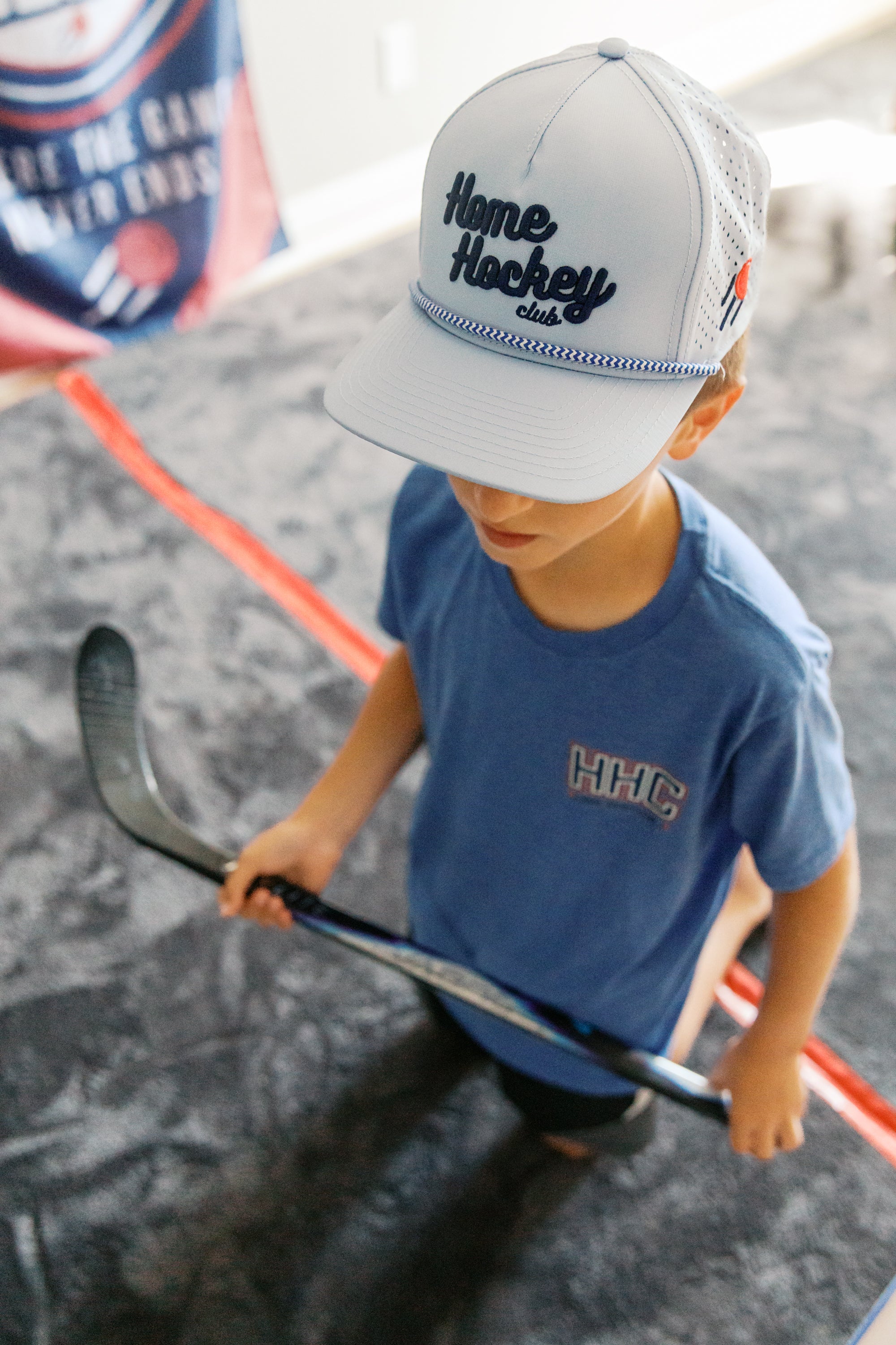 Home Hockey Club Script Rope Hat